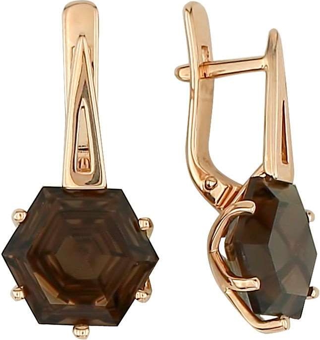 

Серьги женские из золота ALORIS 1079Р, раухтопаз, 1079Р