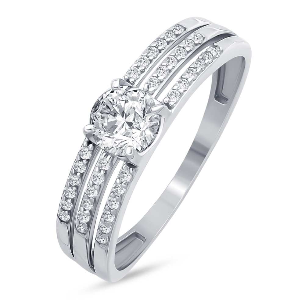 

Кольцо из серебра р. , 585Gold 701013894, фианит, 701013894