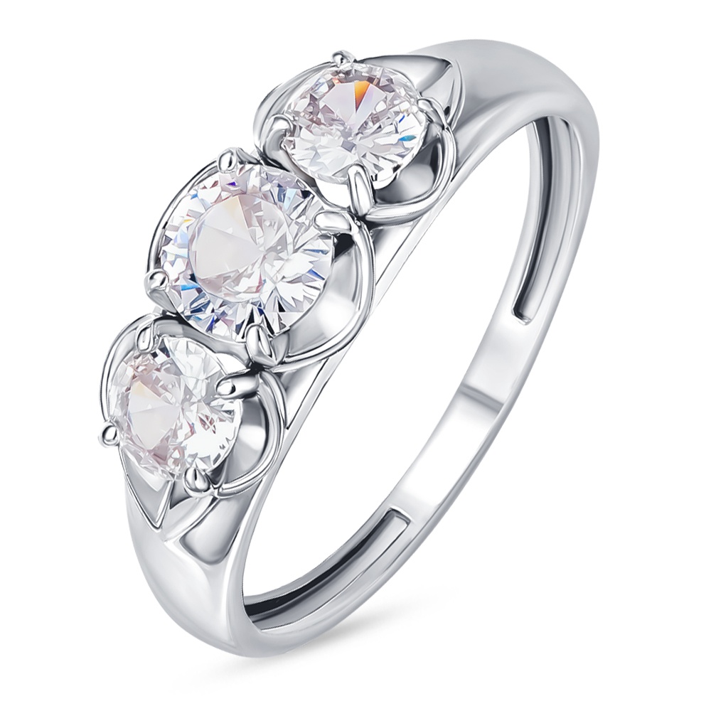 

Кольцо из серебра р. , 585Gold 701013873, фианит, 701013873