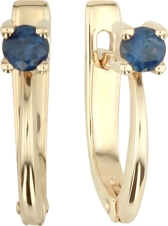 

Серьги женские из золота ALORIS 734Сп, сапфир, 734Сп