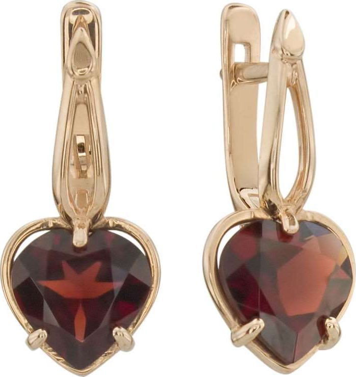 

Серьги женские из золота ALORIS 558Наног, гранат, 558Наног