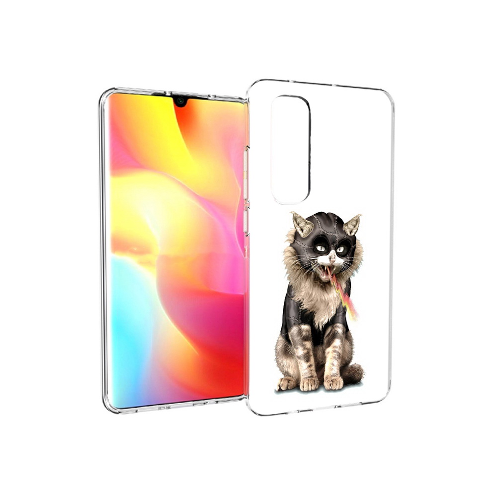 

Чехол MyPads Tocco для Xiaomi Mi Note 10 Lite дьяволский кот (PT149714.254.341), Прозрачный, Tocco