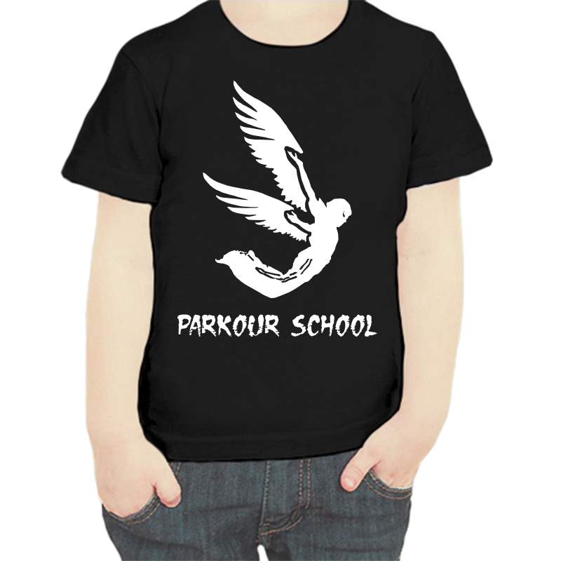 

Футболка мальчику черная 32 р-р parkour school, Черный, fdm_parkour_school