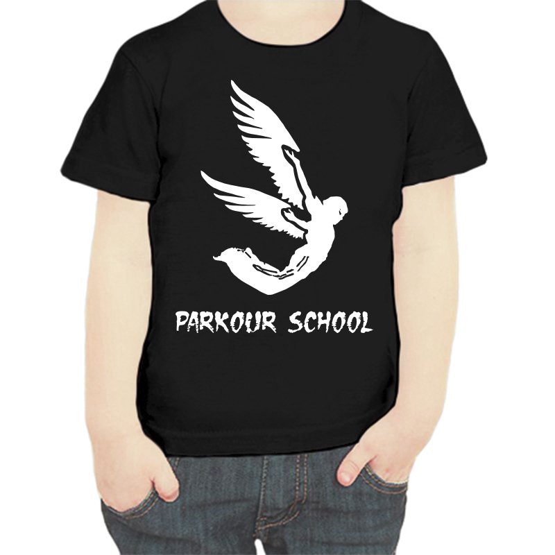 

Футболка мальчику черная 30 р-р parkour school, Черный, fdm_parkour_school
