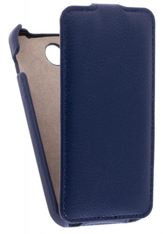 

Кожаный чехол для Explay Joy Art Case (Синий), Белый