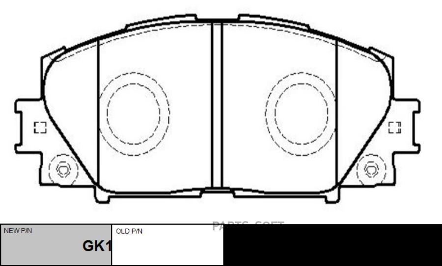 

Тормозные колодки Ctr дисковые ckt173