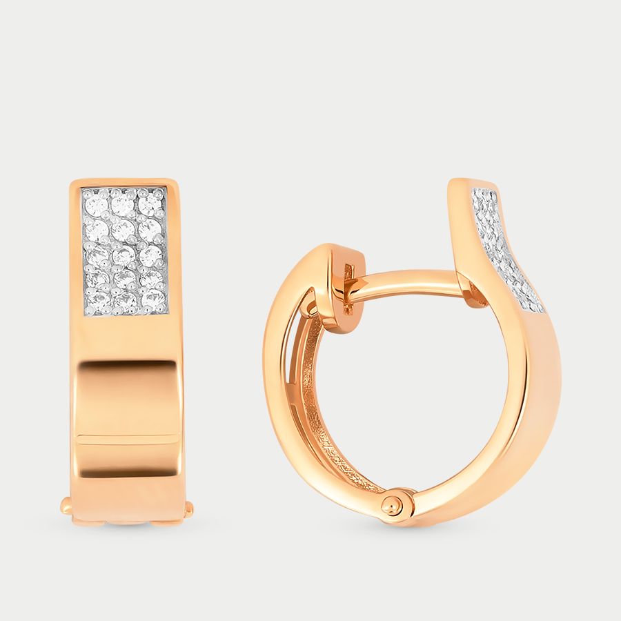 

Серьги конго из золота с фианитом GOLD CENTER 40206000, 40206000