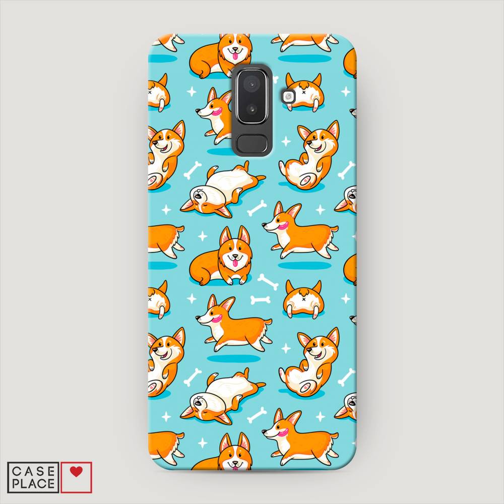 

Чехол Awog "Веселые корги" для Samsung Galaxy J8