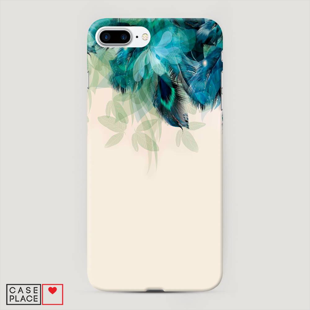 

Пластиковый чехол "Перья голубого цвета" на Apple iPhone 8 Plus, 10920-1