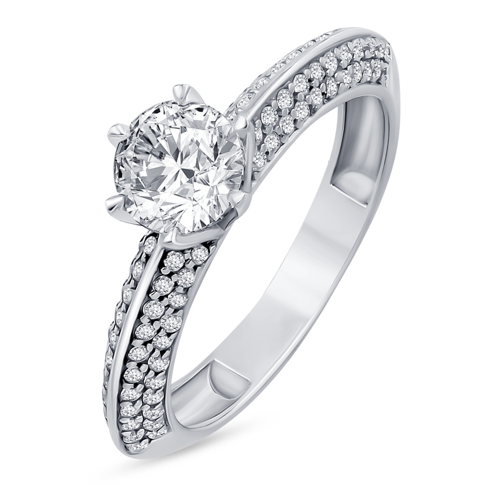 

Кольцо из серебра р. , 585Gold 701013896, фианит, 701013896