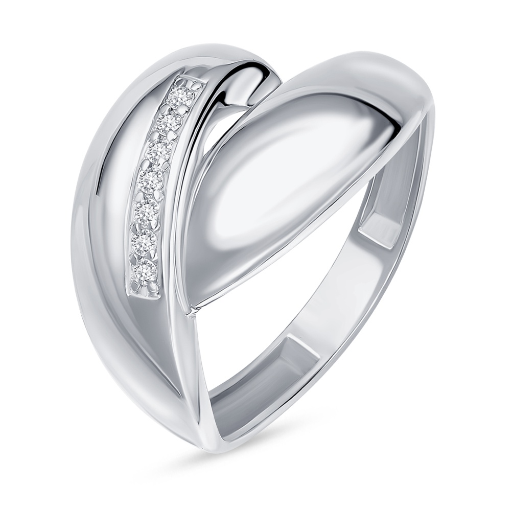 

Кольцо из серебра р.  585Gold 701013876, фианит, 701013876