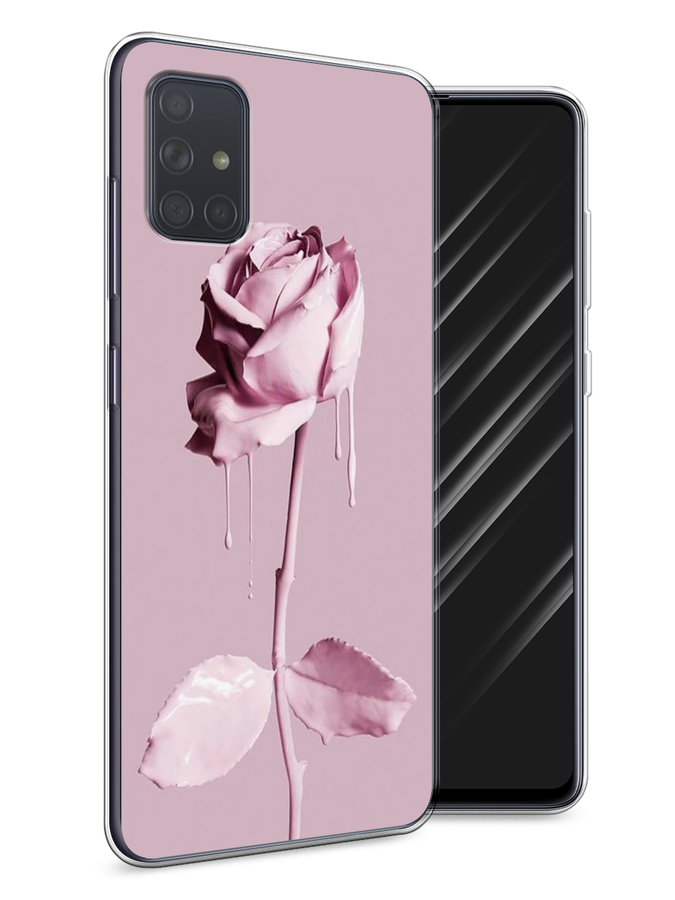 

Чехол Awog на Samsung Galaxy A71 "Роза в краске", Разноцветный, 29050-8