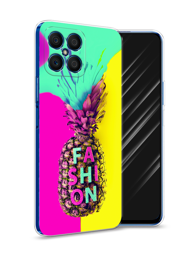 

Чехол Awog на Honor X8 "Кислотный ананас", Желтый;розовый;голубой, 6107650-10