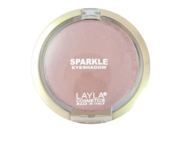 Тени для век Layla Cosmetics сияющие Sparkle Eyeshadow лиловый тени для век farres cosmetics однотонные 1001 11 матовый