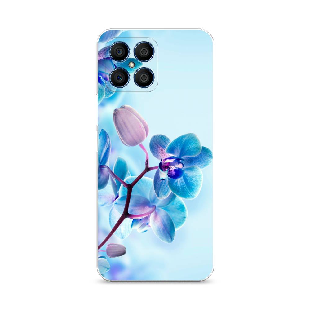 фото Чехол awog "голубая орхидея" для honor x8