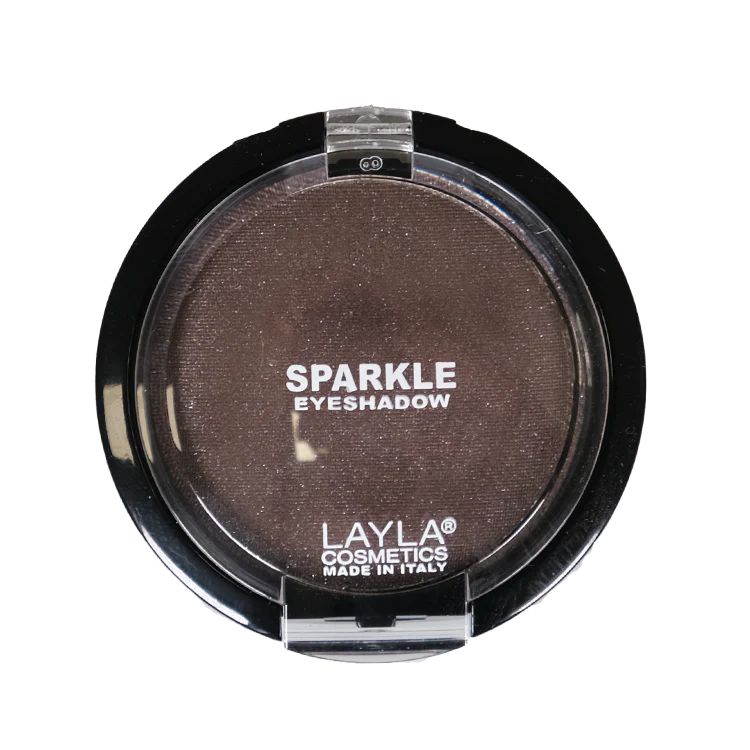 Тени для век Layla Cosmetics сияющие Sparkle Eyeshadow темно-коричневый тени для век farres cosmetics однотонные 1001 11 матовый