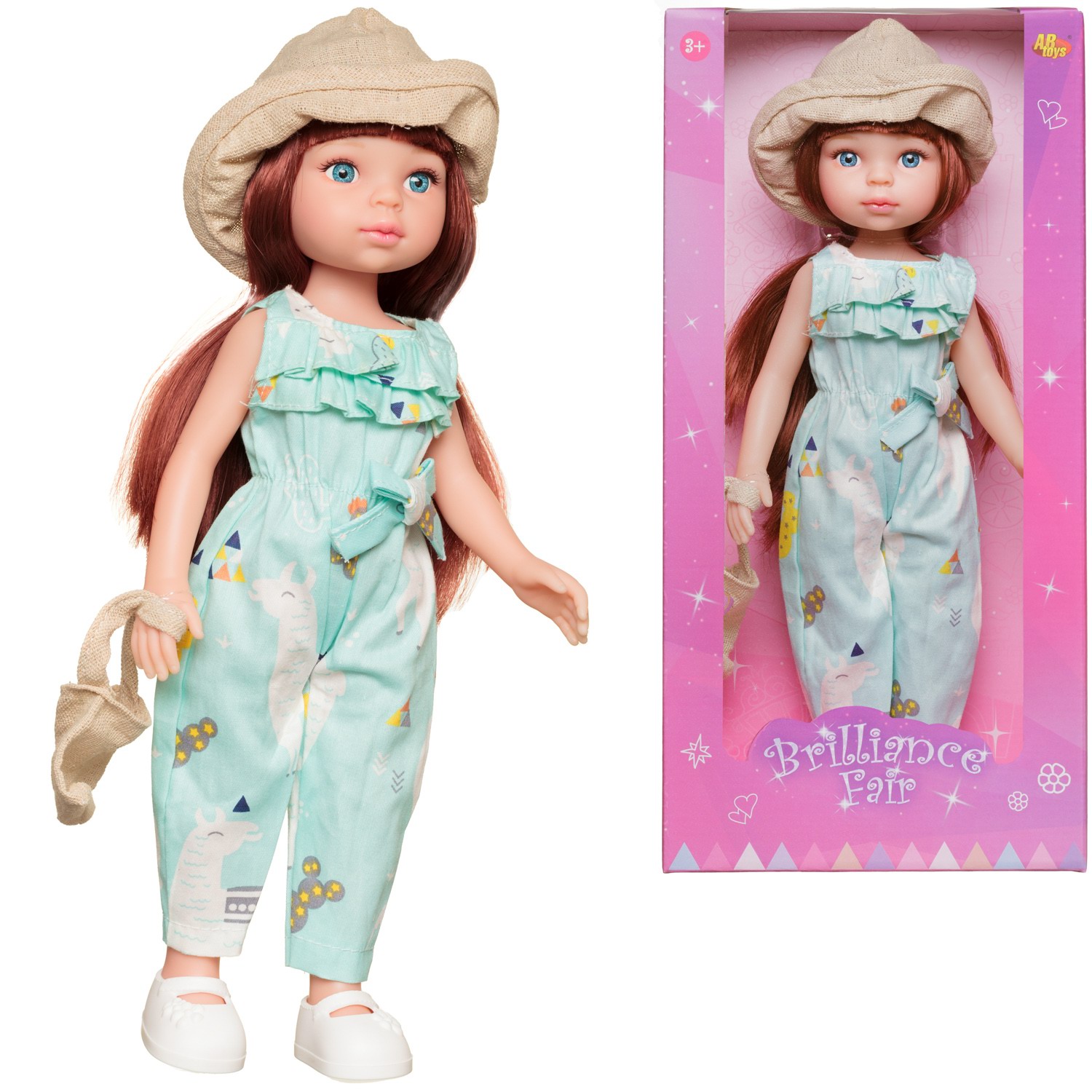 Кукла ABtoys Времена года в бирюзовом комбинезоне 33 см кукла abtoys времена года в серо розовом платье 33 см