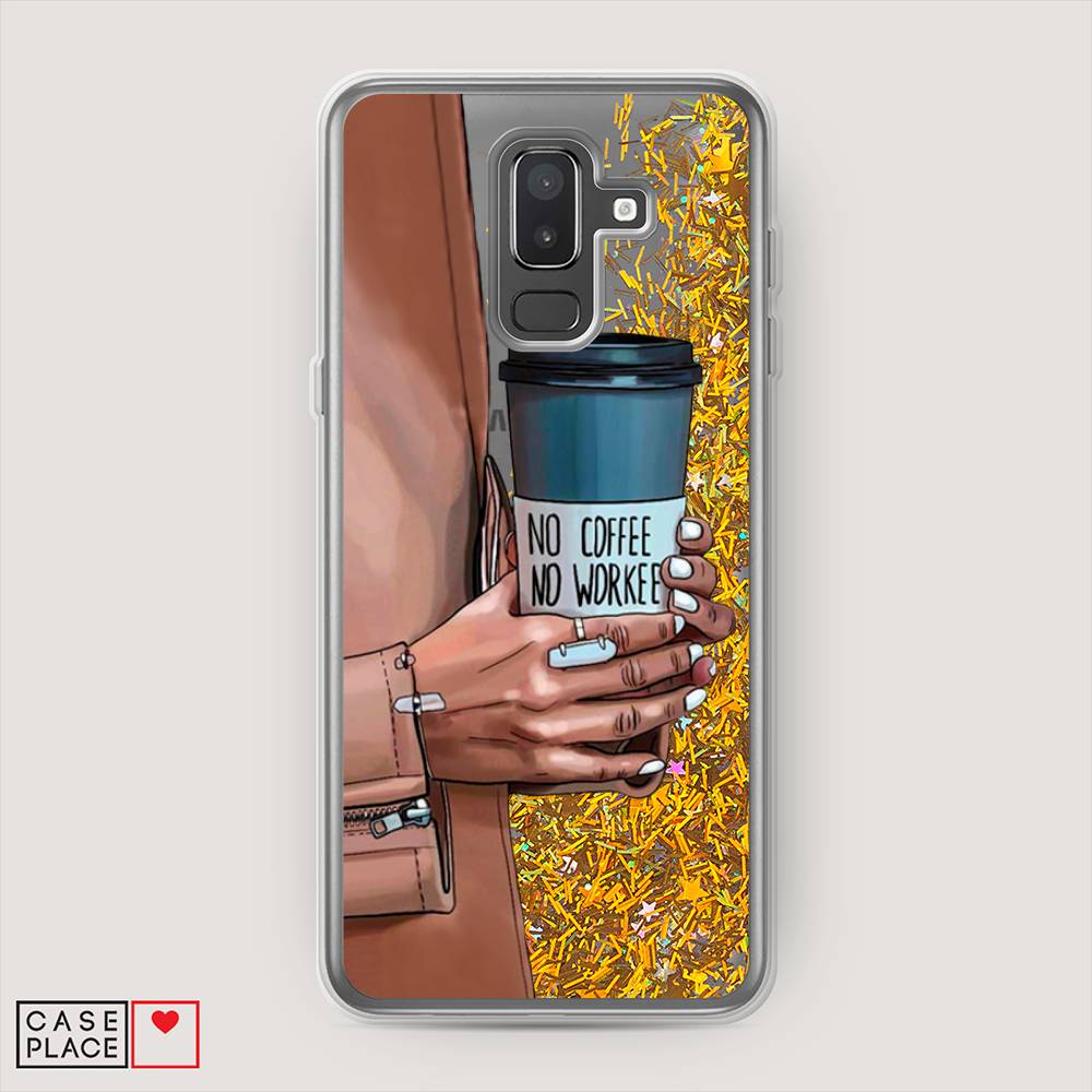 

Чехол Awog на Samsung Galaxy J8 "No coffee", Коричневый;серый, 26590-1