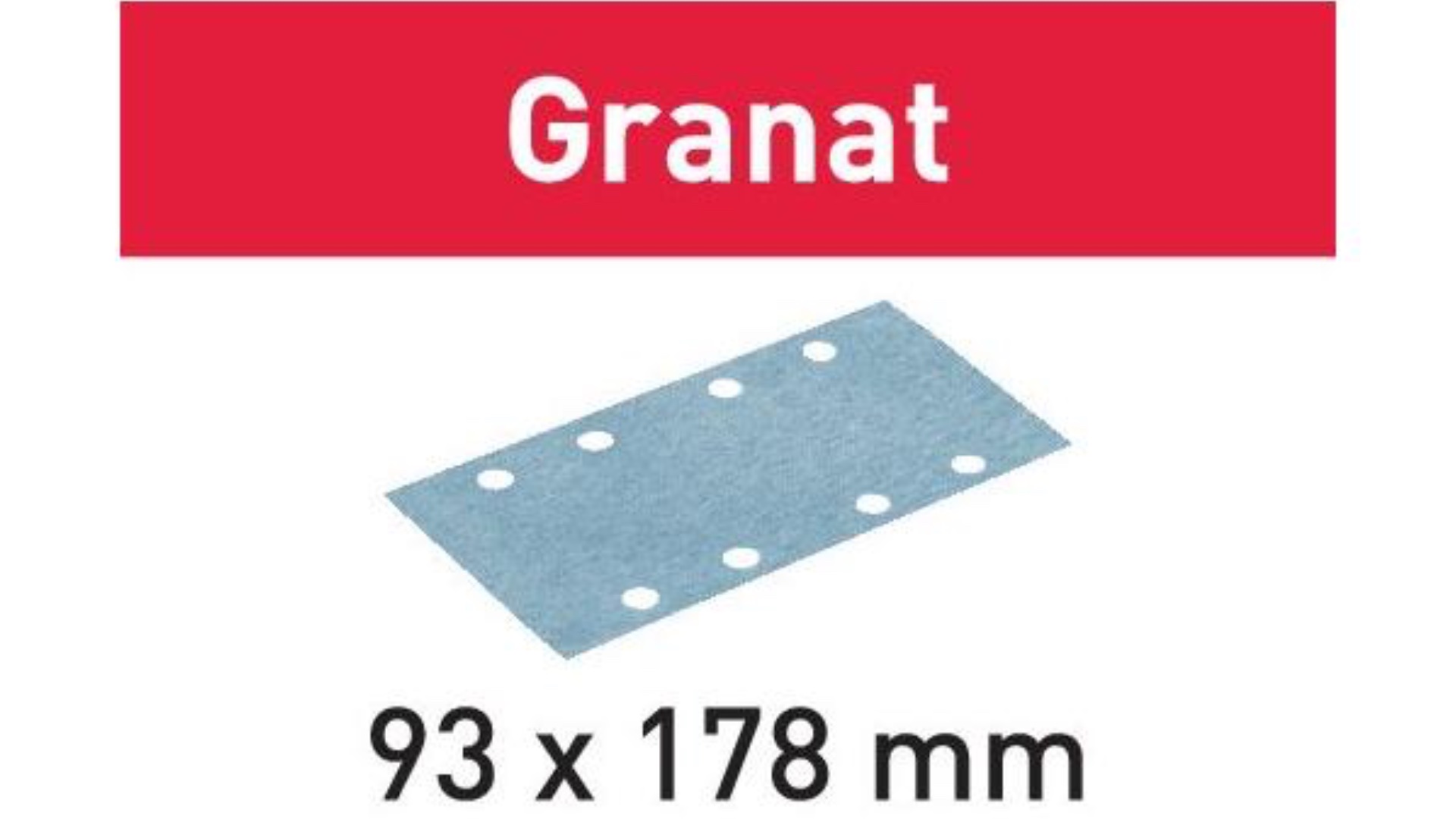 Лист шлифовальный Festool Granat P 180, компл. из 100 шт. STF 93X178 P 180 GR 100X шлифовальные листы festool stf 93x178 p100 gr 100