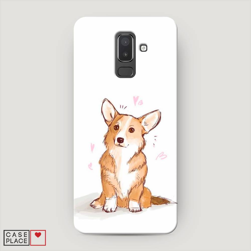 

Чехол Awog "Корги любовь" для Samsung Galaxy J8