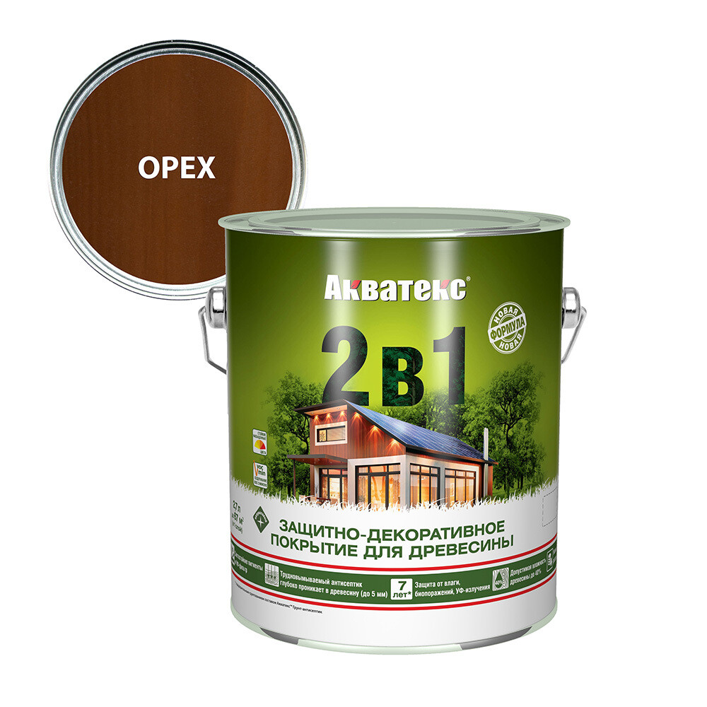 

Антисептик Акватекс орех 2,7 л
