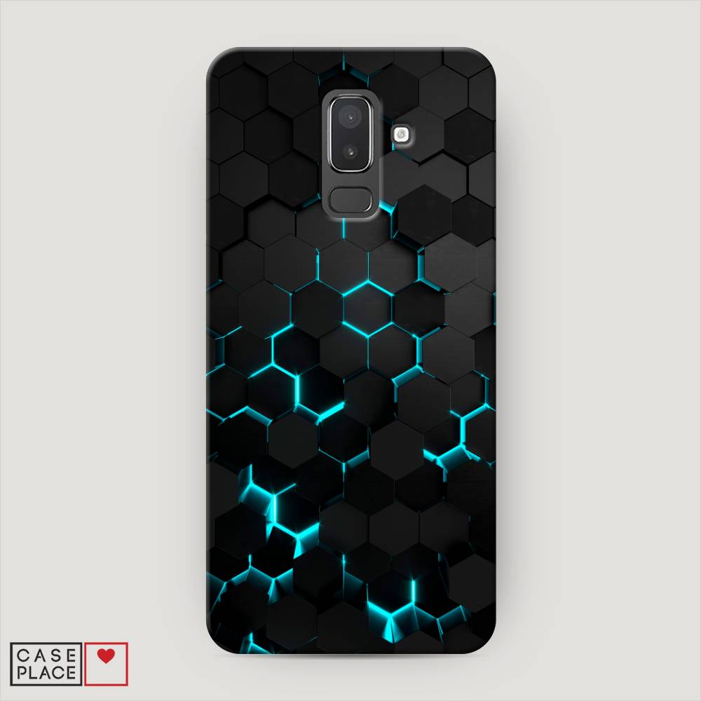 

Чехол Awog "Соты бирюзовые" для Samsung Galaxy J8