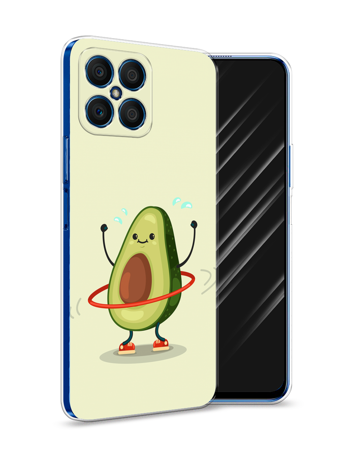 

Чехол Awog на Honor X8 "Авокадо с обручем", Бежевый, 6107650-10