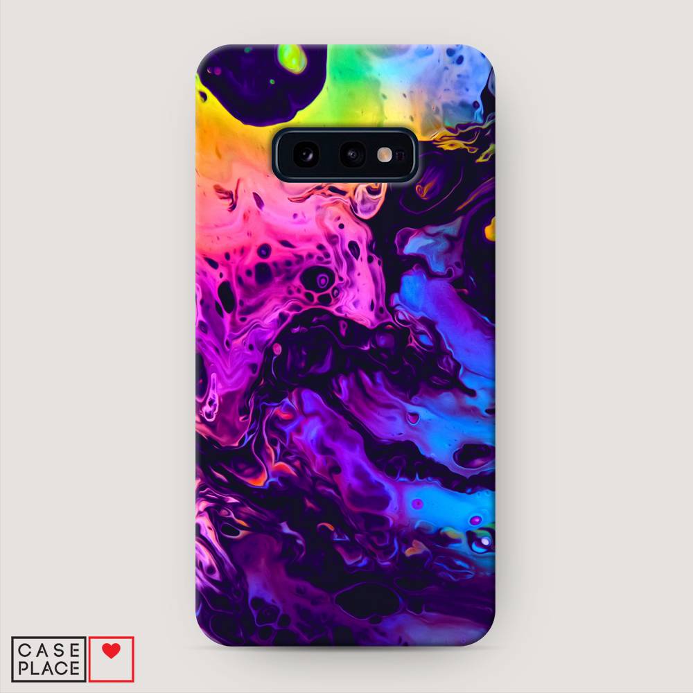 фото Пластиковый чехол "acid fluid" на samsung galaxy s10e awog