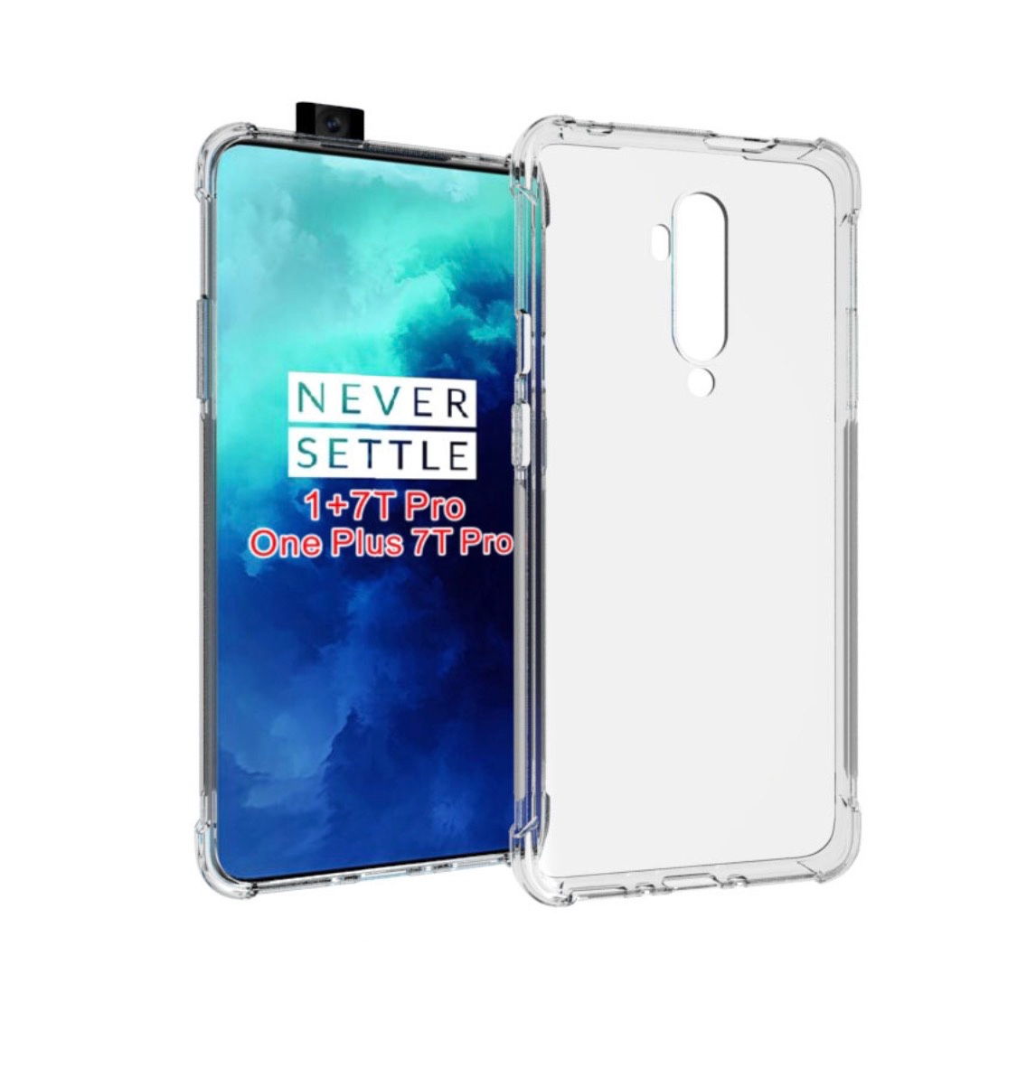 

Чехол панель-накладка-бампер MyPads Tocco для OnePlus 7T Pro / 1+7T Pro, Прозрачный