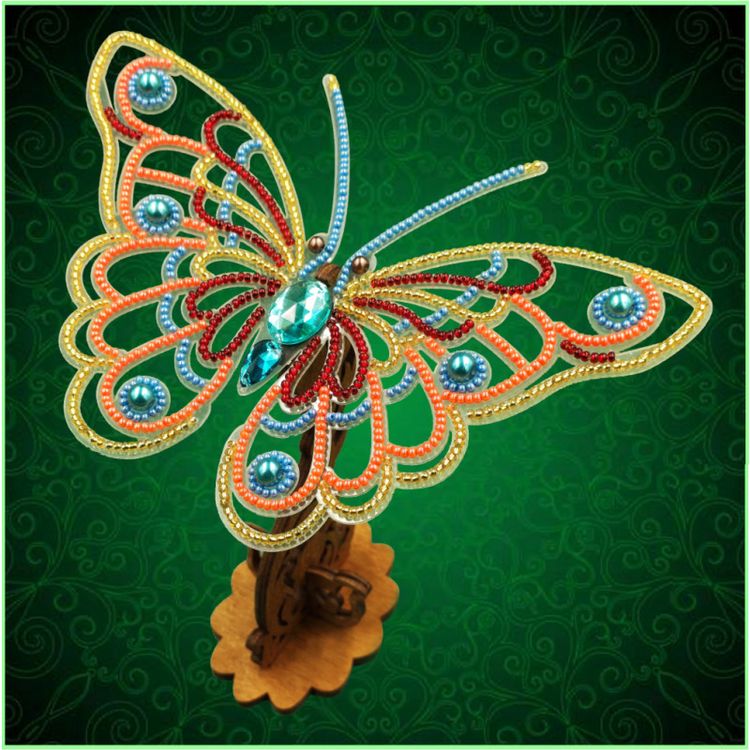 фото Набор для вышивания «ажурная бабочка 081» вдохновение