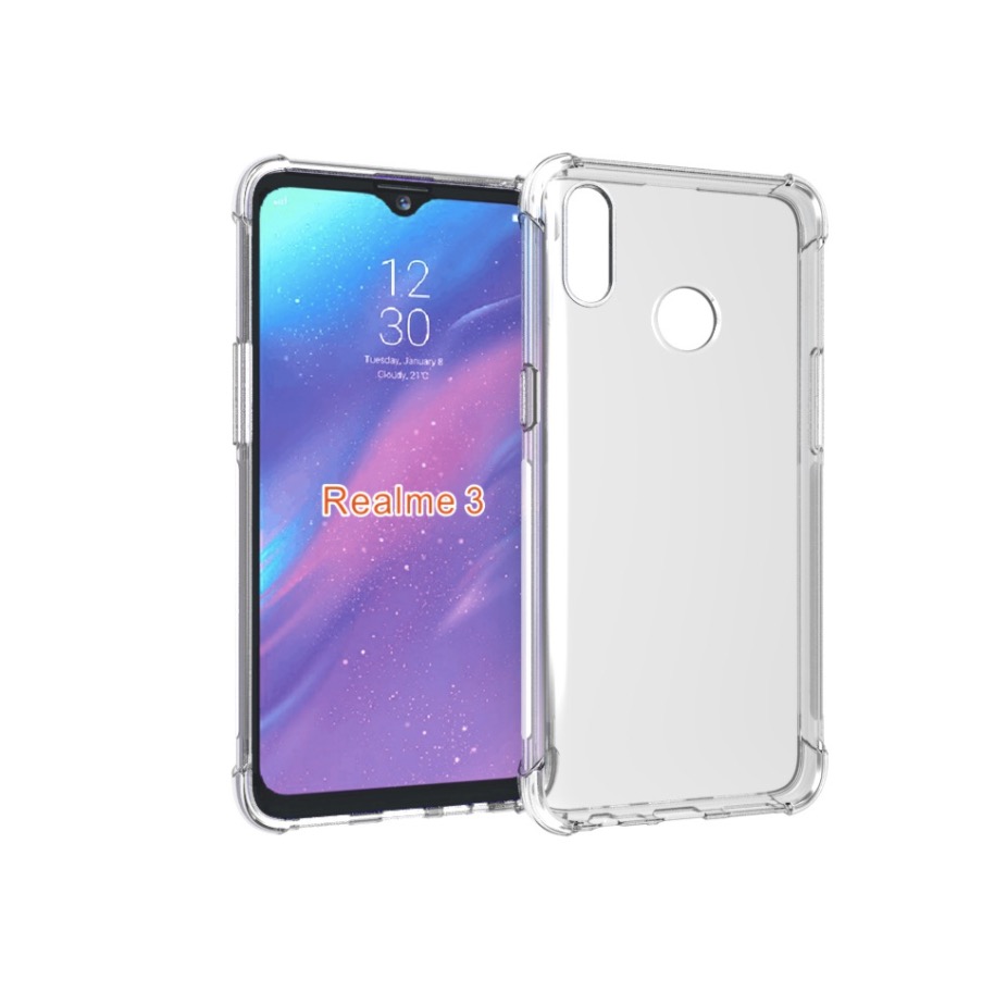 

Чехол задняя-панель-накладка-бампер MyPads Tocco для Oppo Realme 3, Прозрачный