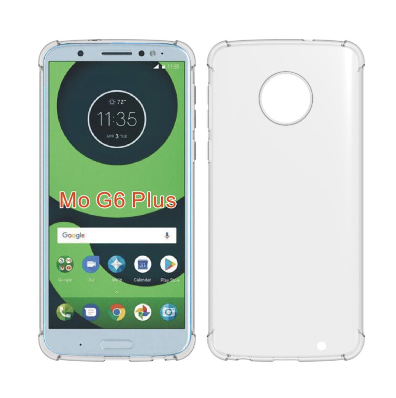 

Чехол задняя-панель-накладка-бампер Tocco для Motorola Moto G6 Plus, Прозрачный