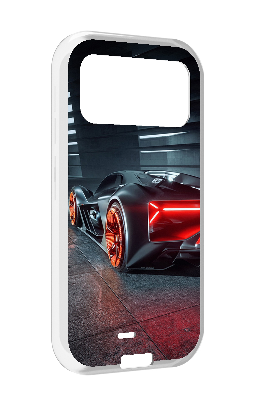 

Чехол MyPads Ночной-город мужской для Oukitel F150 H2022, Прозрачный, Tocco