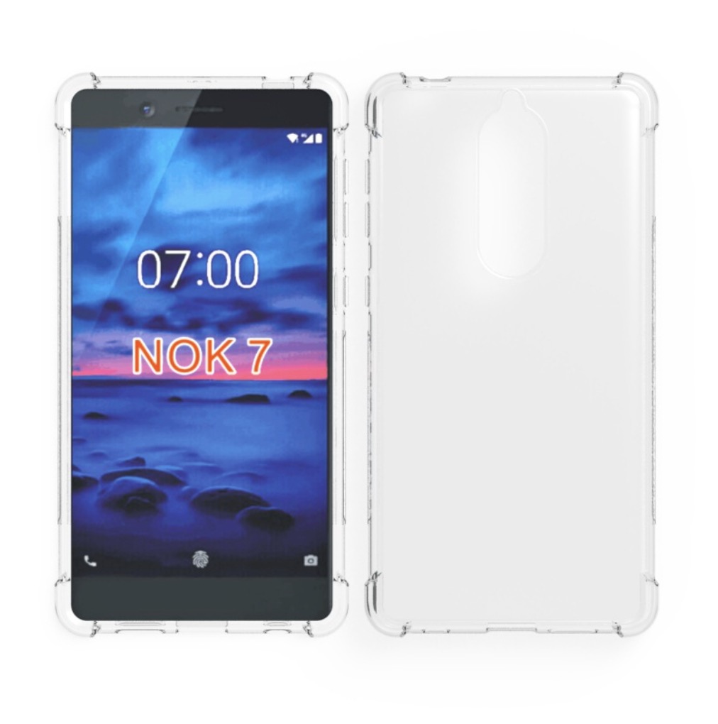 

Чехол накладка MyPads Tocco для Nokia 7 с защитой углов прозрачный