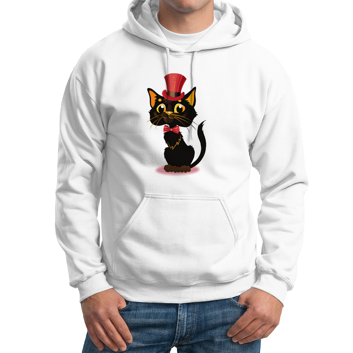 

Худи унисекс CoolPodarok Кот есть пара белое 52 RU, M0113933