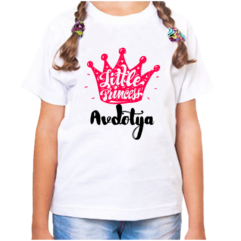 

Футболка девочке белая 26 р-р little princess авдотья, Белый, fdd_little_princess_avdotya