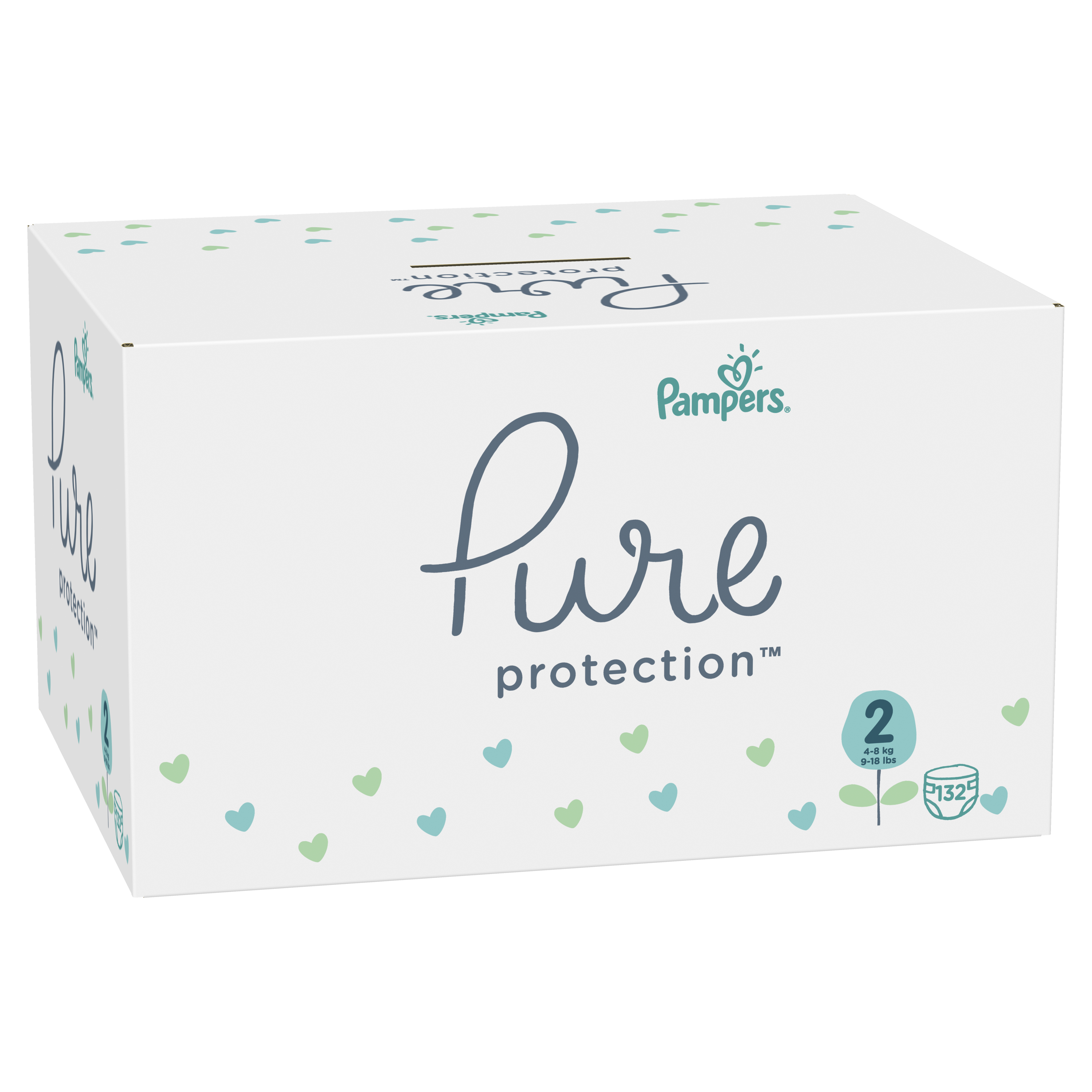 

Подгузники Pampers Pure Protection Mini 2 (4-8 кг), 132 шт.