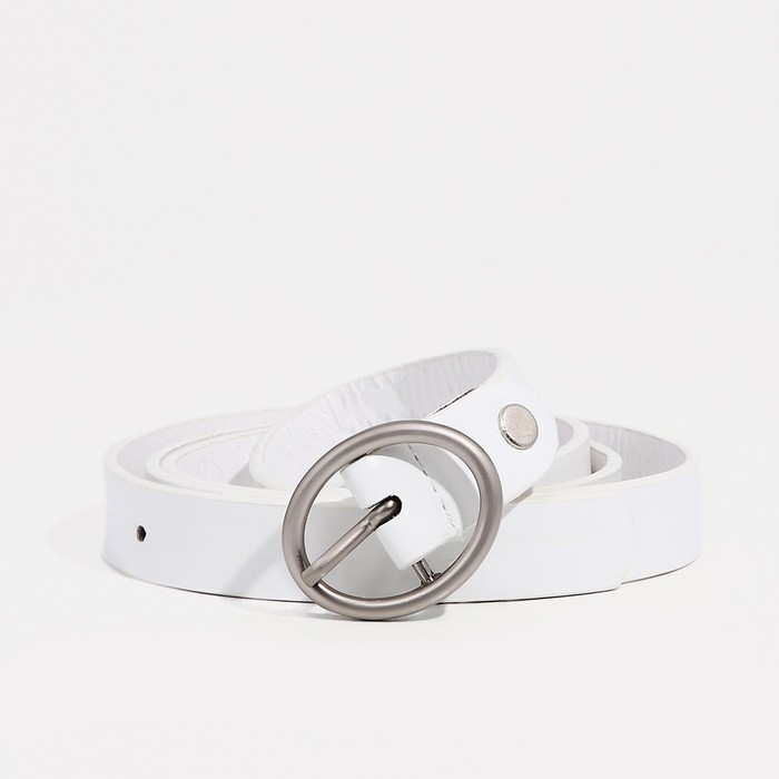 Ремень женский 9720483 белый, 110х2 см