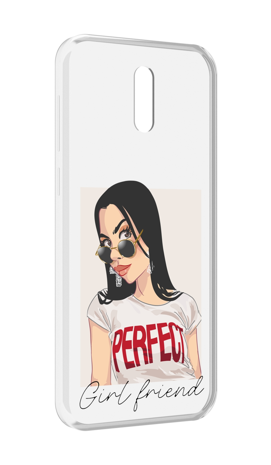 

Чехол MyPads Девушка-с-сережками женский для Alcatel 3L (2019), Прозрачный, Tocco