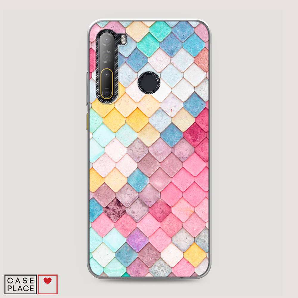 фото Чехол awog "нежные ромбики" для htc desire 20 pro