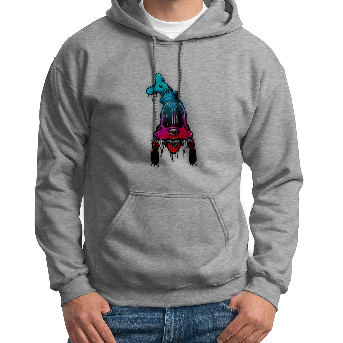 

Худи унисекс CoolPodarok Мультфильмы Великий и ужасный Гуффи белое 44 RU, CX44S015906