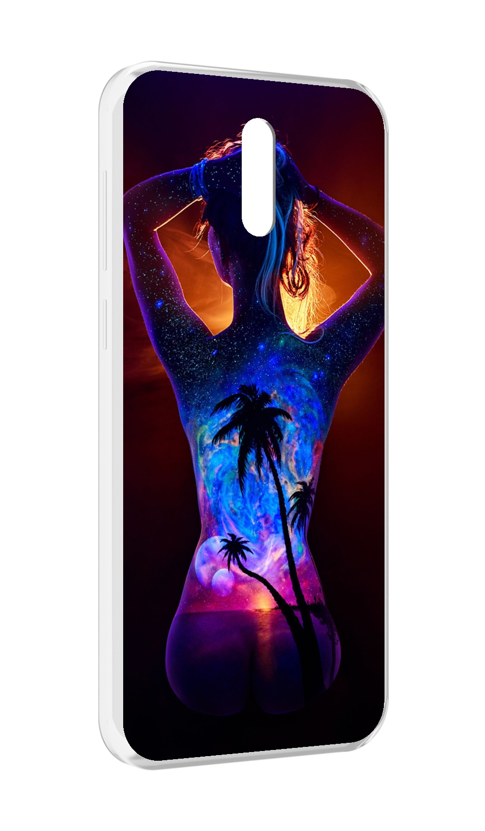 

Чехол MyPads Девушка-и-пальмы женский для Alcatel 3L (2019), Прозрачный, Tocco