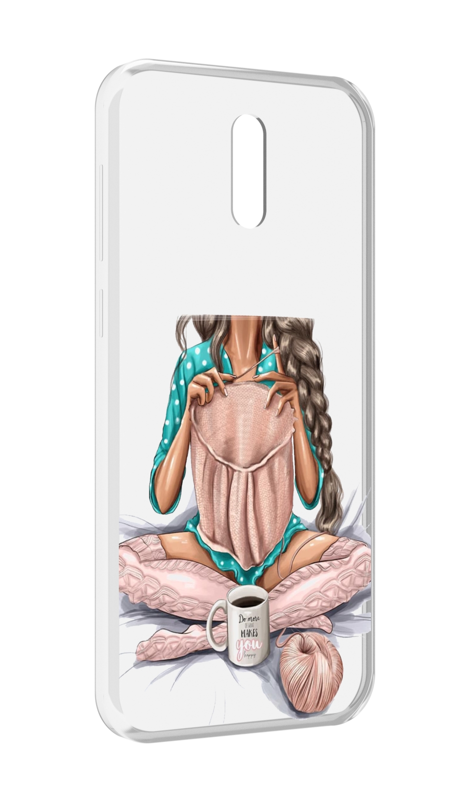 

Чехол MyPads Девушка-вяжет женский для Alcatel 3L (2019), Прозрачный, Tocco