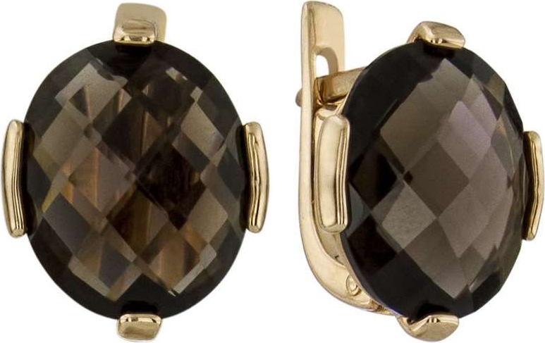 

Серьги женские из золота ALORIS 1476Р, раухтопаз, 1476Р
