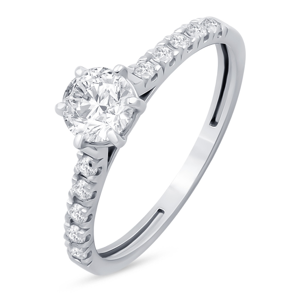 

Кольцо из серебра р. , 585Gold 701013857, фианит, 701013857