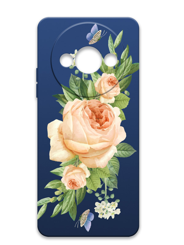 

Чехол Brozo на Xiaomi Redmi A3 Бежевые Розы, Синий, Xiaomi Redmi A3