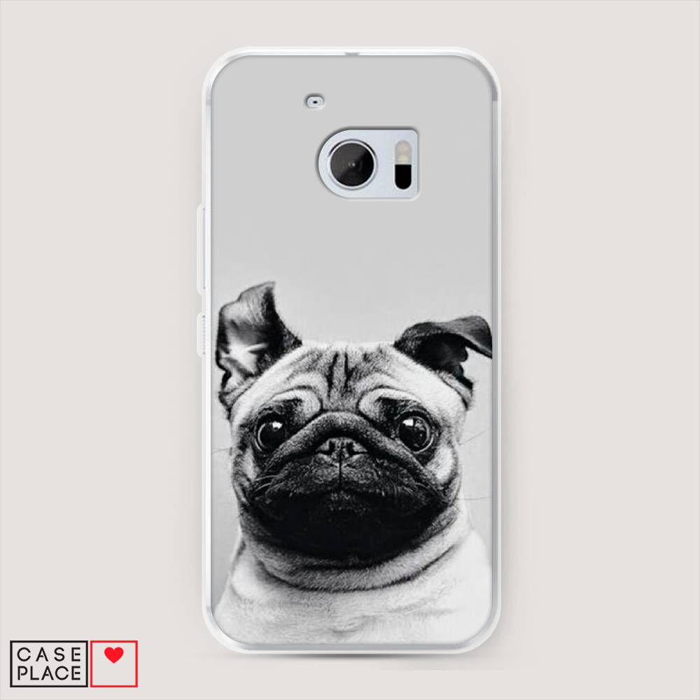 

Чехол Awog на HTC One M10 (HTC 10) / Эйчтиси One M10 (Эйчтиси 10) "Ушастый мопс", 101950-1