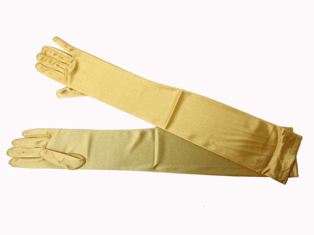 Перчатки женские АРТЭ Театральная Галерея M08-55 желтые, one size