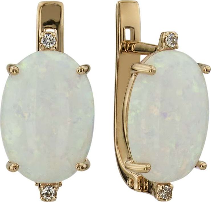 

Серьги женские из золота ALORIS 1325ОбКц, опал/фианит, 1325ОбКц