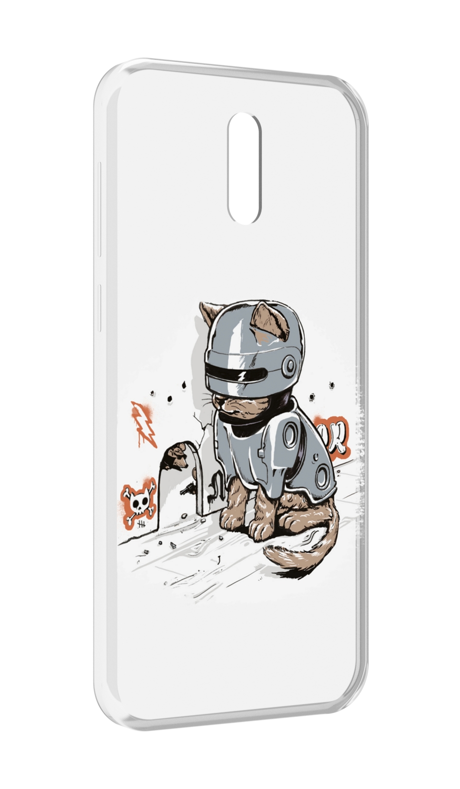 

Чехол MyPads Грозный кот для Alcatel 3L (2019), Прозрачный, Tocco